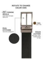 Ethik Elite Black Brown Plus Size Belt