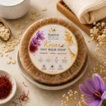 Kesar Oat Milk Soap | Vegan Nourishing Bath Soap for Dry & Dull Skin - Image 2