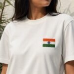 Embroidered Indian Flag T-Shirt – Premium Cotton Unisex Tee - Image 3