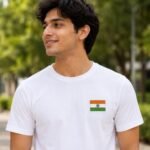 Embroidered Indian Flag T-Shirt – Premium Cotton Unisex Tee - Image 2