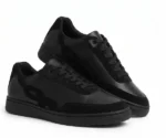 Black Lace-Up Sneakers