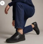 Black Lace-Up Sneakers