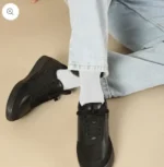 Black Lace-Up Sneakers