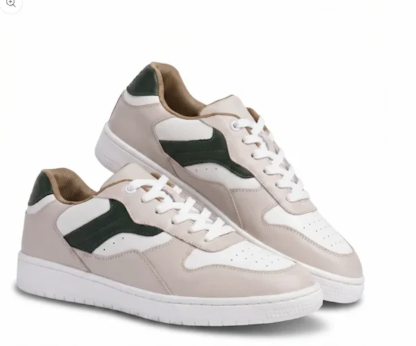 Olive Beige Strap Sneakers