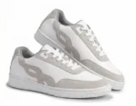 White Lace-Up Sneakers