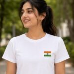 Embroidered Indian Flag T-Shirt – Premium Cotton Unisex Tee