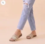 Multicolor Hemp Slip-On Sandals