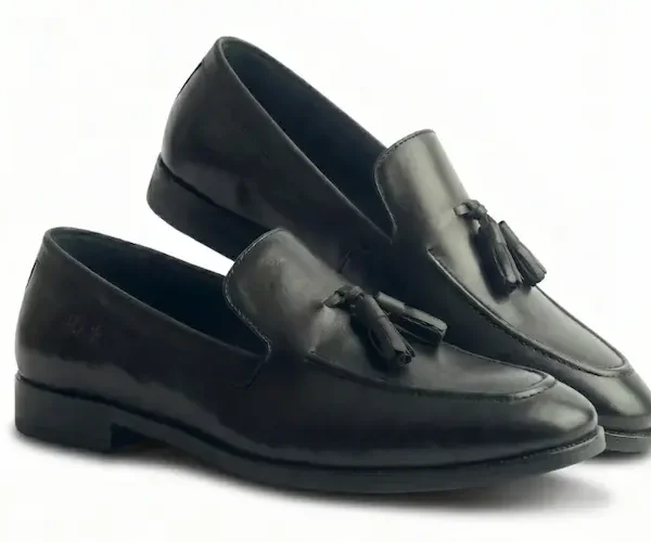 Olive Tassel Loafers