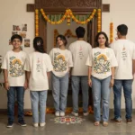Ganesh Chaturthi Bappa Always With Us Oversized T-Shirt - Image 2