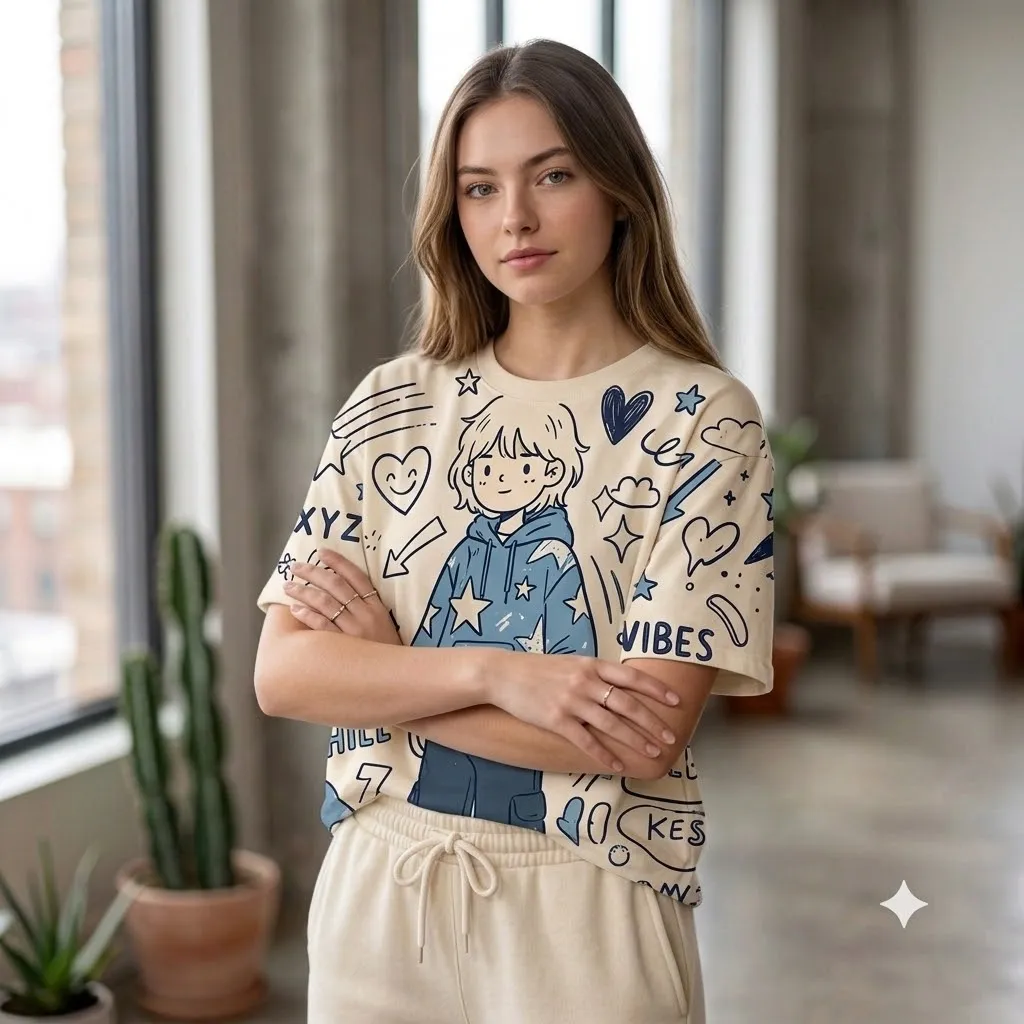 2b227da9-8c7c-4ce5-99cb-bc1188d2775f_11zon Anime Vibes Graphic T-Shirt & Sweatpants Set - Image 1