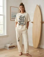 Surf More Worry Less T-Shirt & Sweatpants Set - Image 2