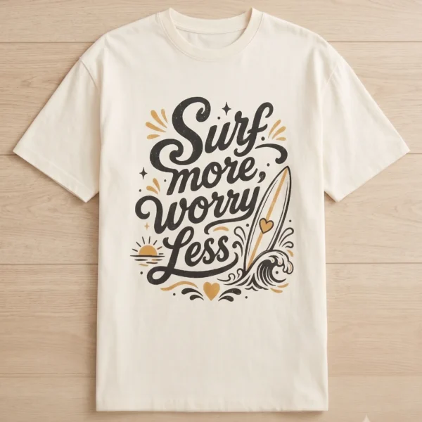 Surf More Worry Less T-Shirt & Sweatpants Set