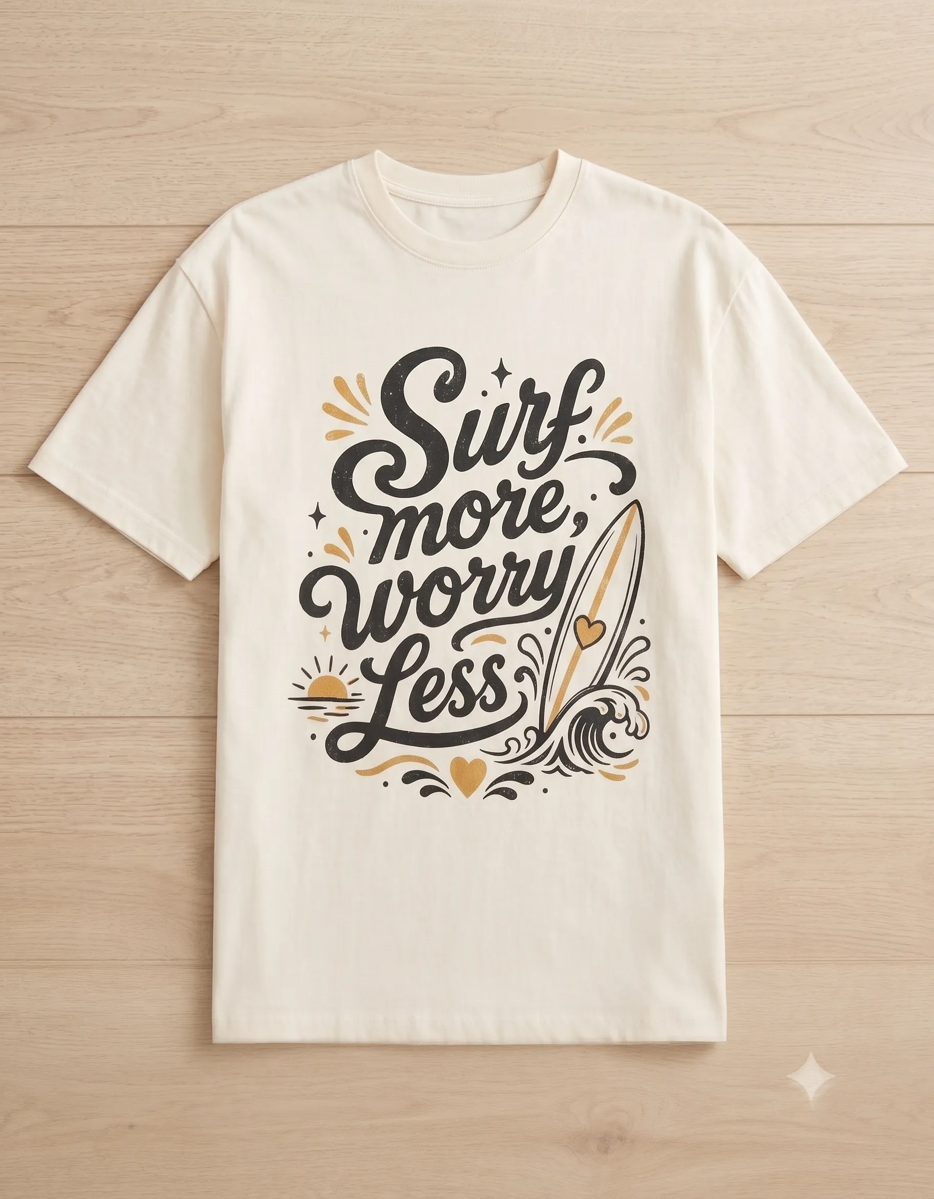 Surf More Worry Less T-Shirt & Sweatpants Set Surf More Worry Less T-Shirt & Sweatpants Set - Image 1