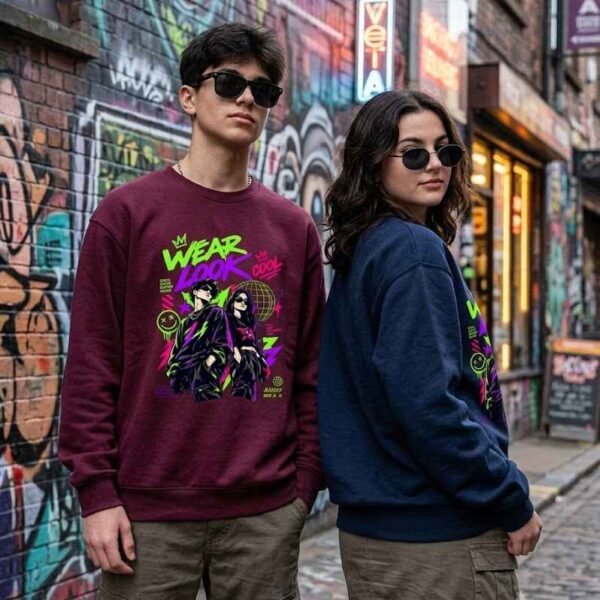 Wear Loud Look Cool Gen Z Graphic Sweatshirt